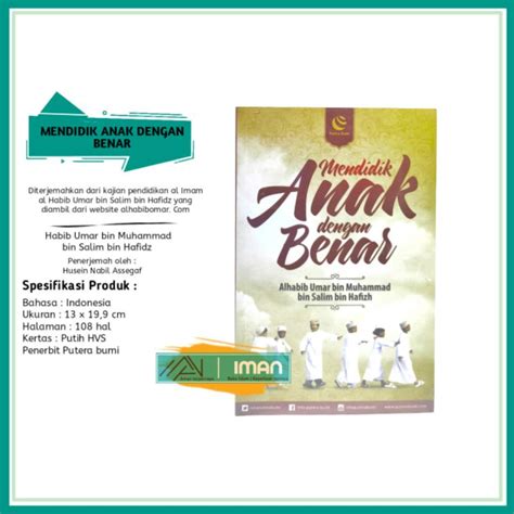 Jual Buku Mendidik Anak Dengan Benar Habib Umar Bin Muhammad Bin Salim