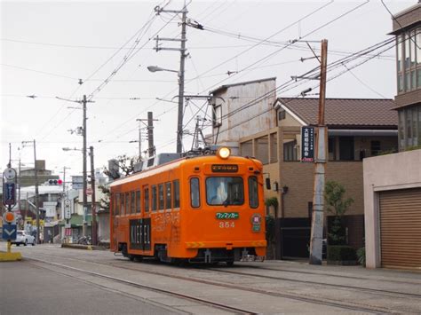 阪堺電気軌道モ351形電車 354 姫松停留場 鉄道フォト・写真 By Tokadaさん レイルラボraillab