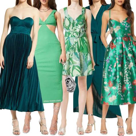 Go Green 10 Best Color Shoes To Wear With Green Dresses Emerald