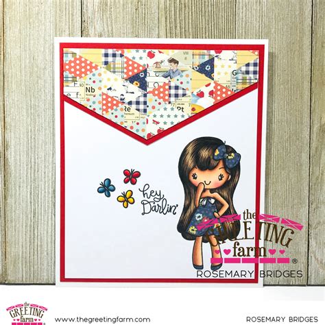 Rosemarys Creations The Greeting Farm Stamp Feature Miss Anya Darlin