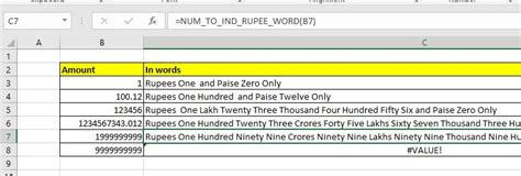 How To Convert Number To Words In Excel In Rupees