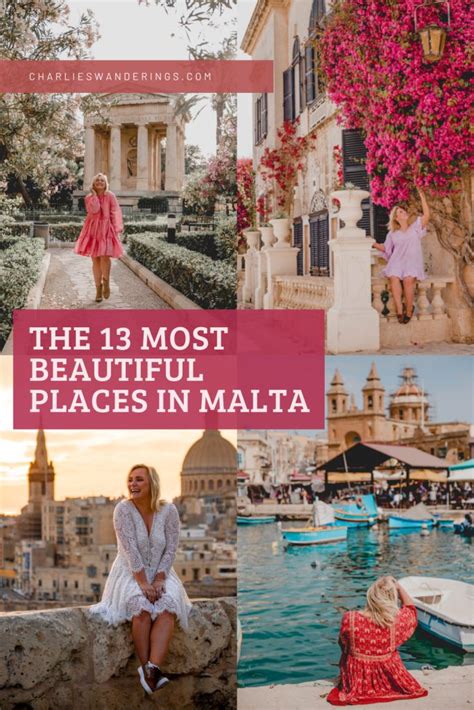 The Most Beautiful Places In Malta Italy With Text Overlaying It