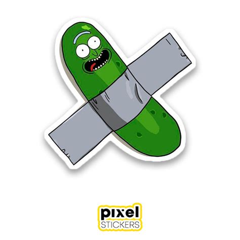 Pickle Rick Pixelstickers