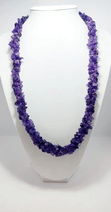 Amethyst Necklace And Silver Clasp Catawiki