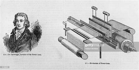 An Illustration Of The Power Loom And Dr Edmund Cartwright English