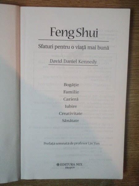 Feng Shui Sfaturi Pentru O Viata Mai Buna De David Daniel Kennedy