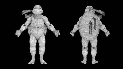 Donatello Teenage Mutant Ninja Turtles 3d Model 199 Blend Fbx Obj