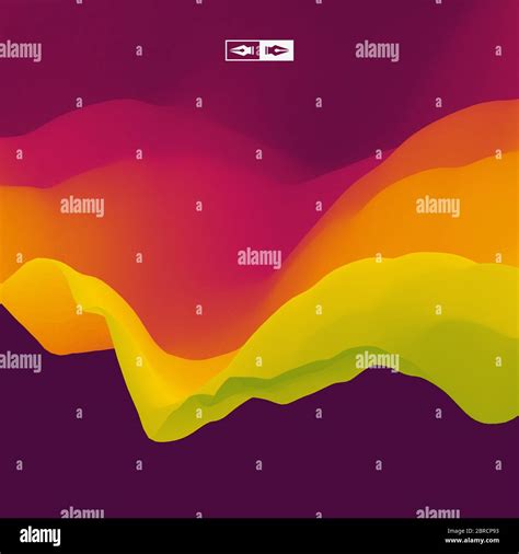 3D Wavy Background Dynamic Effect Abstract Vector Illustration