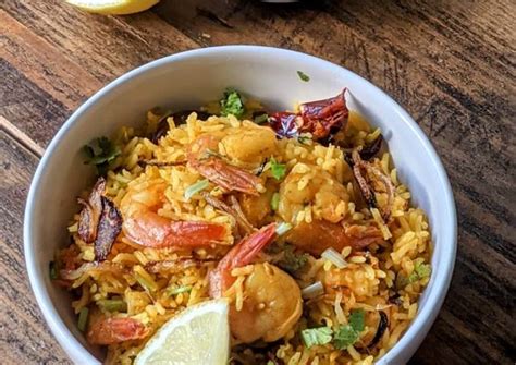 Hyderabadi Prawns Biryani Recipe By Kavita Ns Cookpad