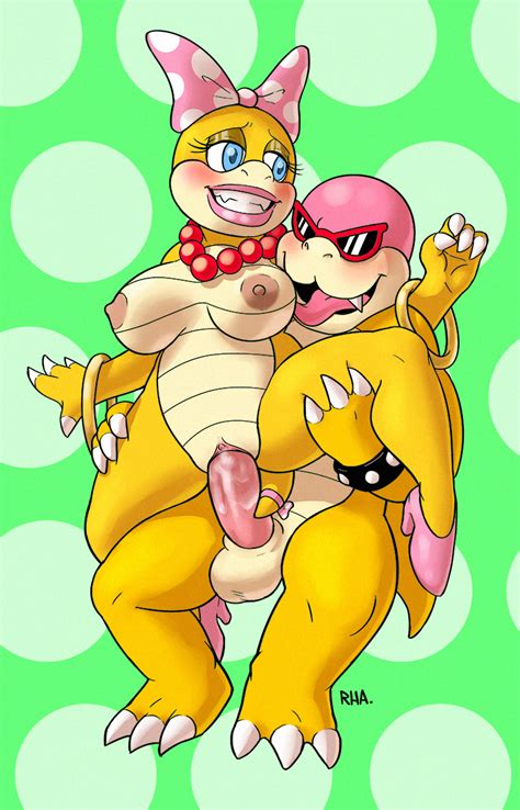 Rule 34 Gritting Teeth Incest Koopaling Mario Series Nintendo Reptile Reptiles Rha Roy Koopa