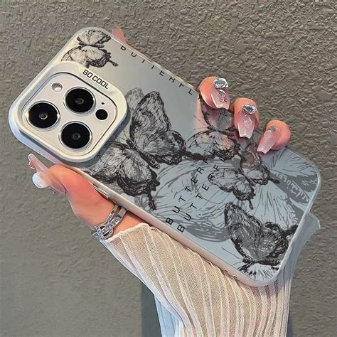 Ins Retro Borboleta Fosco Capa De Telefone Para Infinix Hot I I I Pro