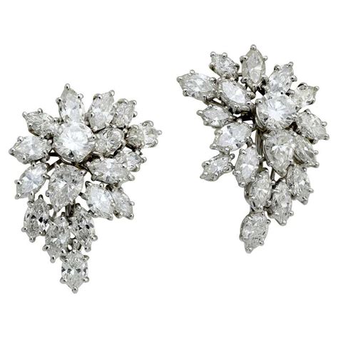 Superb Harry Winston Diamond Hoop Earrings For Sale At 1stdibs