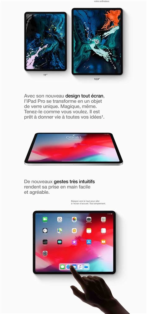 Apple iPad Pro 11 pouces WiFi 64Go Gris sidéral Dernier Modèle