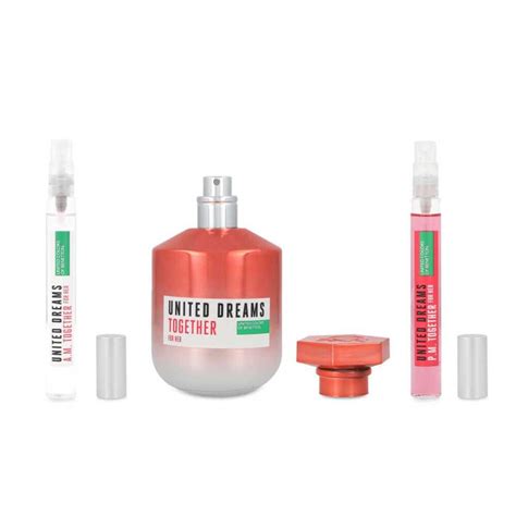 Set Benetton United Dreams Together For Her 3Pzs 80Ml Edt Spray/ 10Ml ...