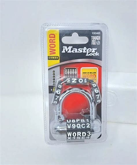 Master Lock 1534D 2 1 2 In Wide Set Your Own Word Combination Padlock