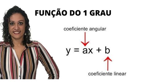 FunÇÃo Do 1 Grau Coeficiente Angular E Linear Youtube