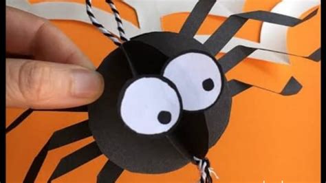 How To Cut Paper Spider Shape How To Make Spider With Paper Cutting