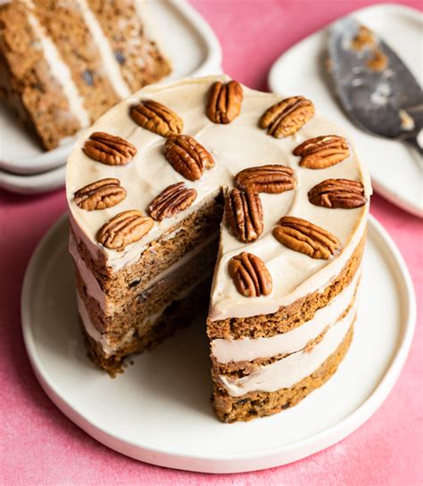 Naked Layer Vegan Carrot Cake Carrots Flowers