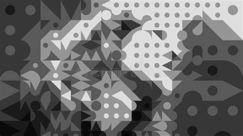 Mosaic Art Shapes Abstracts Backgrounds Stock Illustration