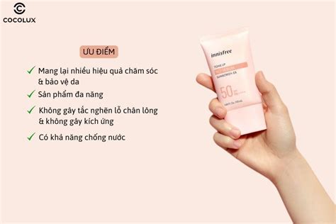 Review Kem Ch Ng N Ng Innisfree Tone Up No Sebum Sunscreen Ex Spf Pa