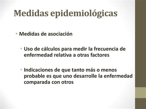 Medidas de frecuencia y asociación en Epidemiología ppt descargar