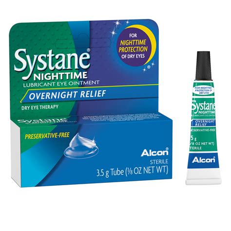 Systane Nighttime Lubricant Eye Ointment for Dry Eye Relief, 3.5 Gram ...