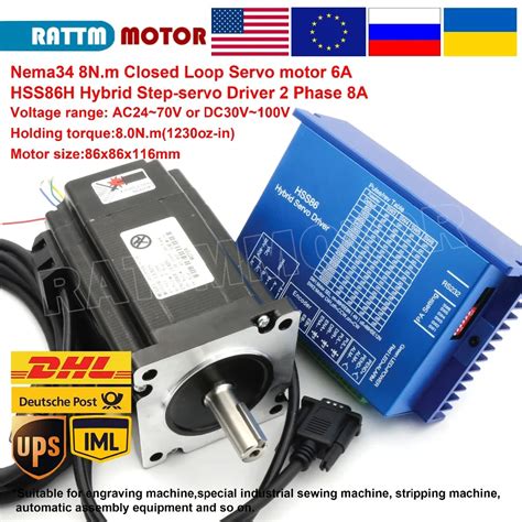 Servomotor Paso A Paso De Bucle Cerrado Nema 34 8N M 6A 116mm 2 Fases H