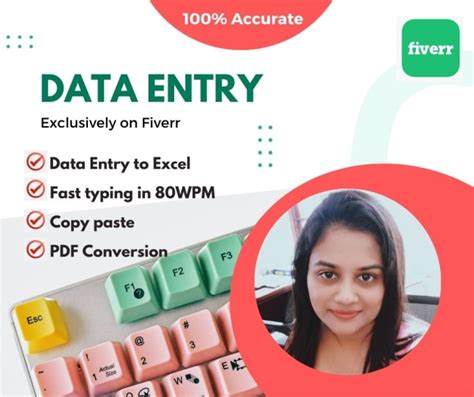 Do Accurate Data Entry In Excel Copy Paste Pdf Conversion And Fast