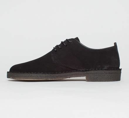 clarks originals desert london black suede consortium