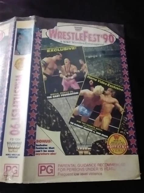 WWE WWF WRESTLEFEAST 90 Wrestling Vhs Video 5 19 PicClick UK