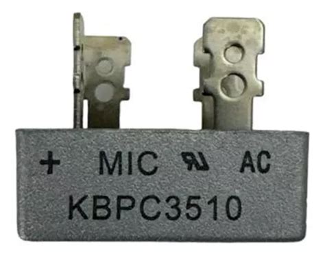 Puente De Diodo 35a 1000v Kbpc3510 Mic Monofásico