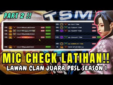 Mic Check Latbar Sama Clan Juara Pbsl Season Gameplay Point Blank