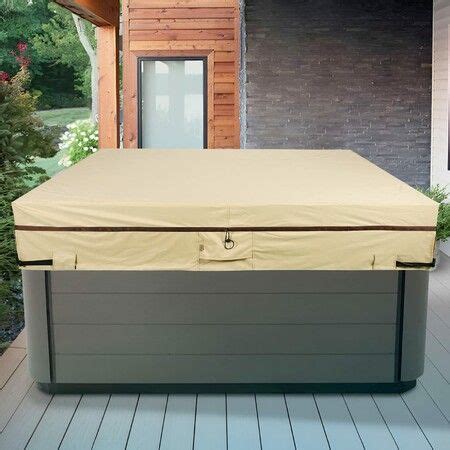 Pool Spa Cover Waterproof Square Jacuzzi Outdoor Heavy Duty D Oxford Uv Protected Hot Tub