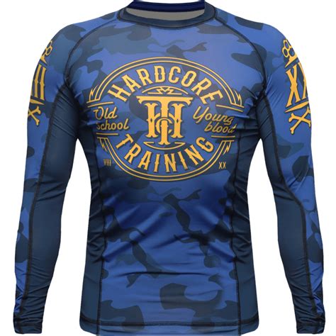 Рашгард Hardcore Training Blue Camo купить в Москве