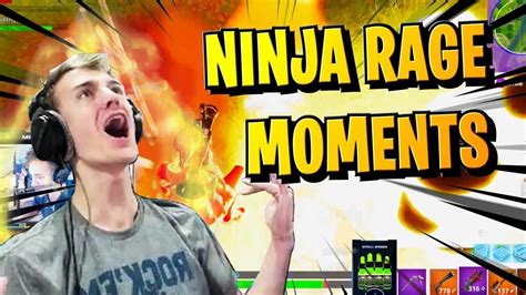 Funniest Rage Compilation Of Ninja Fortnite Youtube