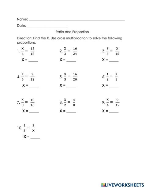 Sat Ratio And Proportion Worksheets Pdf