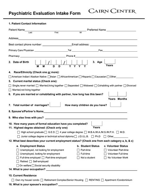 Mental Health Intake Forms Complete With Ease Airslate Signnow