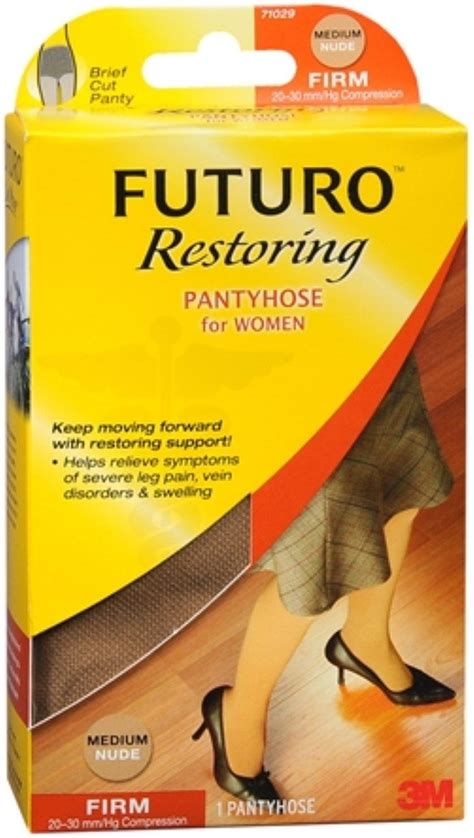 M Futuro Women S Firm Brief Cut Panty Restoring Pantyhose Panty Medium Nude Walmart