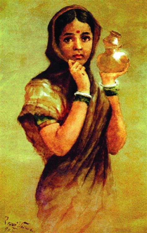 Milkmaid Painting Raja Ravi Varma HD Phone Wallpaper Pxfuel