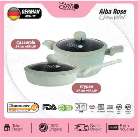 Jual STEINCOOKWARE Alba Rose Set 2 In 1 Panci Set Granite ROSE Series