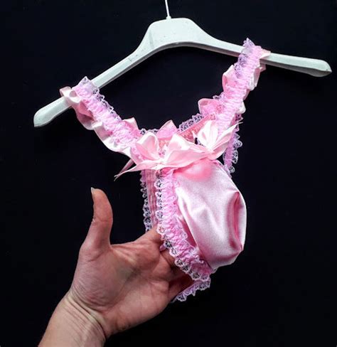 Ultra Female Satin Sissy Panties Baby Pink Lace Lingerie Open Etsy