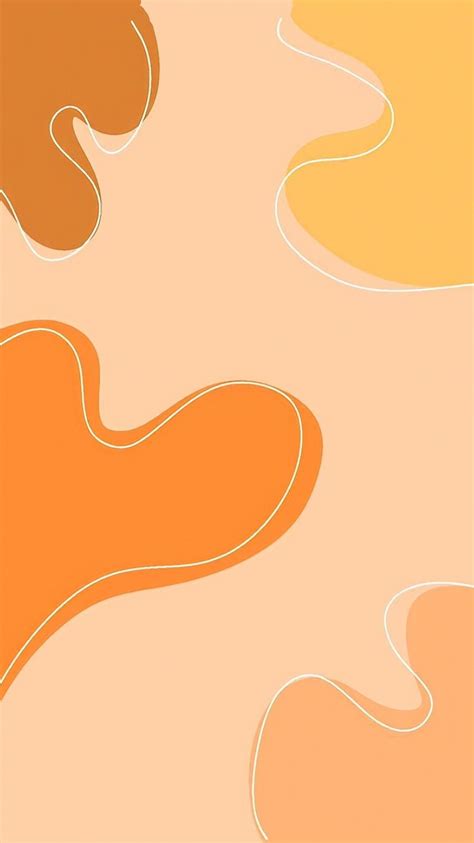 aesthetic wallpaper orange white | Iphone wallpaper pattern, Aesthetic ...