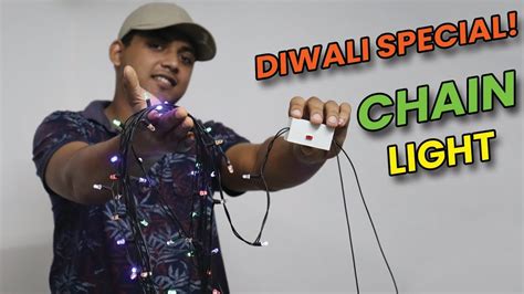 How To Make Led Chain Light Diwali Decore Ideas Jhalar Kaise Banaye