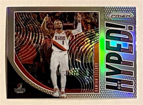 Prizm Damian Lillard Hyper Silver Prizm Refractor Sp Insert