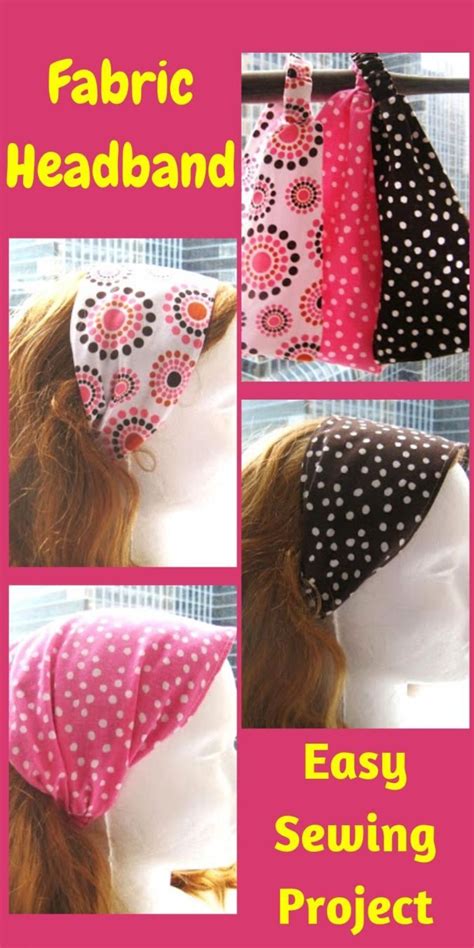 Fabric Headband Free Sewing Pattern Fabric Headbands Sewing