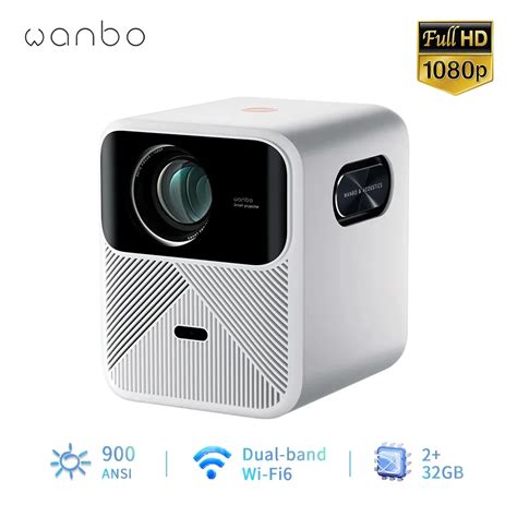 Proyector Wanbo Mozart 1 2023 Nuevo 1080P Full HD 900 Lúmenes ANSI