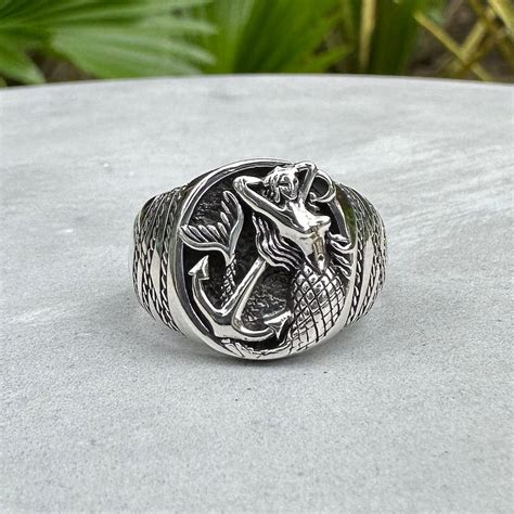 Silver Mermaid Ring Etsy