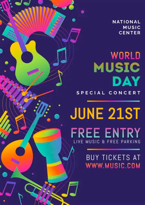 World Music Day Template Postermywall