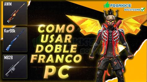 C Mo Disparar R Pido Con Doble Franco Awm M En Free Fire Todos