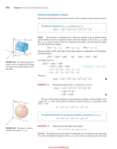 Solution Thomas Calculus Vectors And The Geometry Of Space Studypool